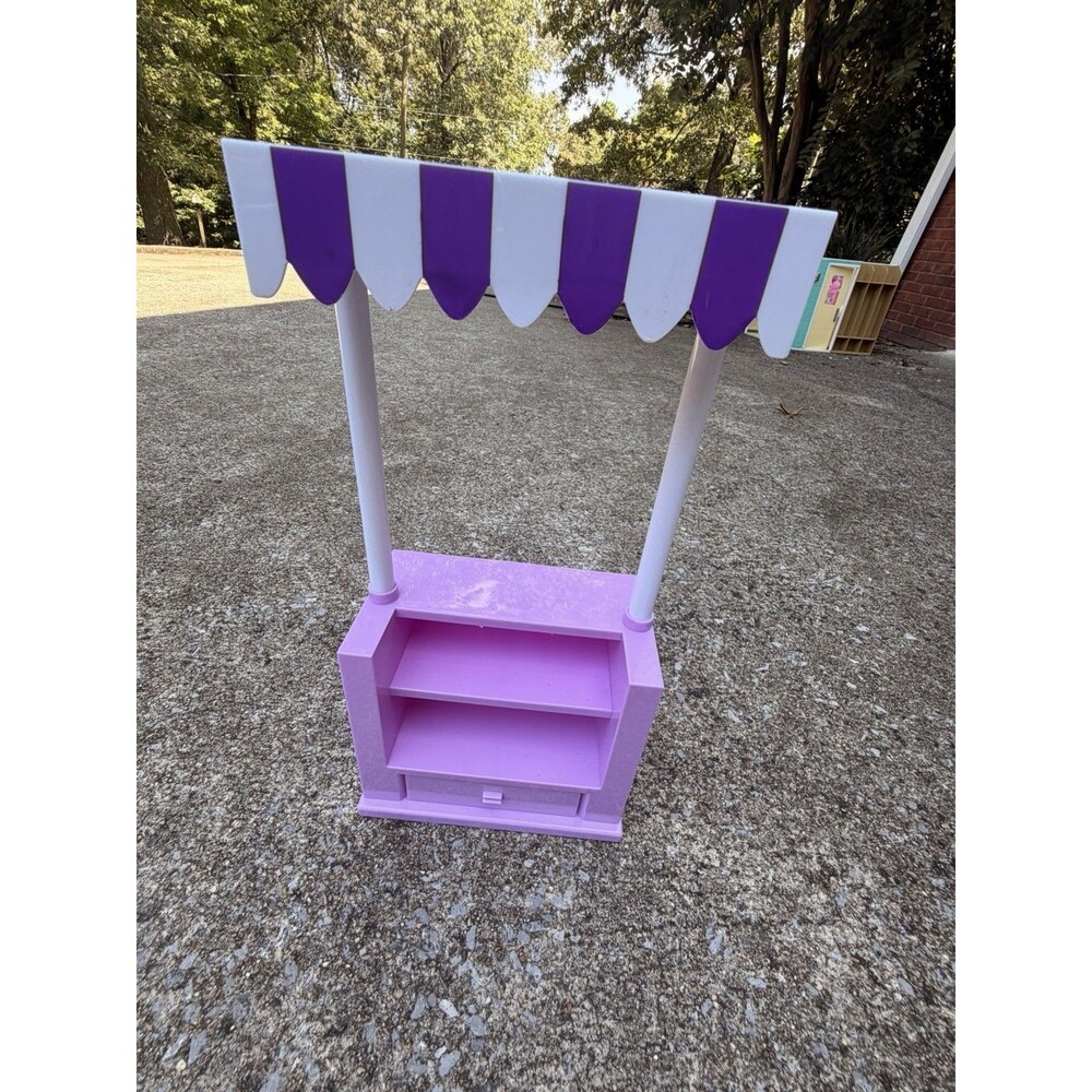 Paradise Kids Market Floral Bistro Pastry Stand 18 Inch Doll Toy Shop Accessory